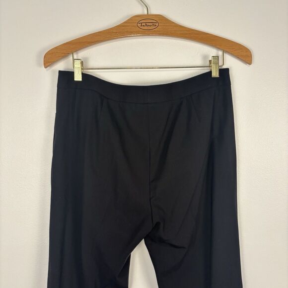 Lafayette 148 Dress Pants Womens 10 Black Irving Straight Leg Corpcore Business - Picture 3 of 11